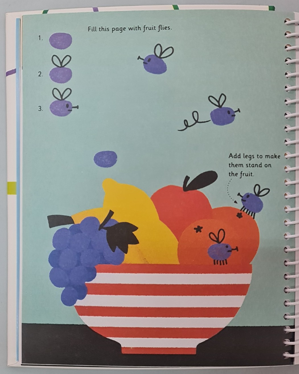 Usborne Fingerprint Activities หนังสือกิจกรรมพิมพ์ลายนิ้วมือ