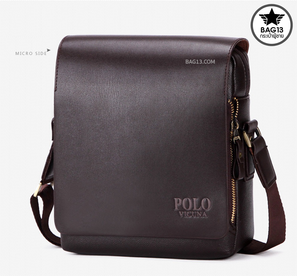 กระเป๋าสะพายข้างผู้ชาย กระเป๋าผู้ชาย POLO ของแท้100% ใส่ไปทำงาน ใส่ไปเที่ยว [CODE : VIC02-Vertica]