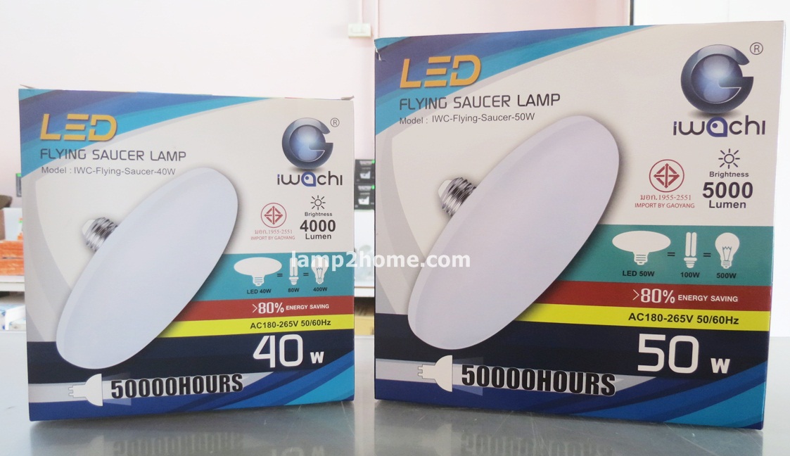 หลอดไฟ LED ทรงจานบิน แสงขาว (หลอด UFO)