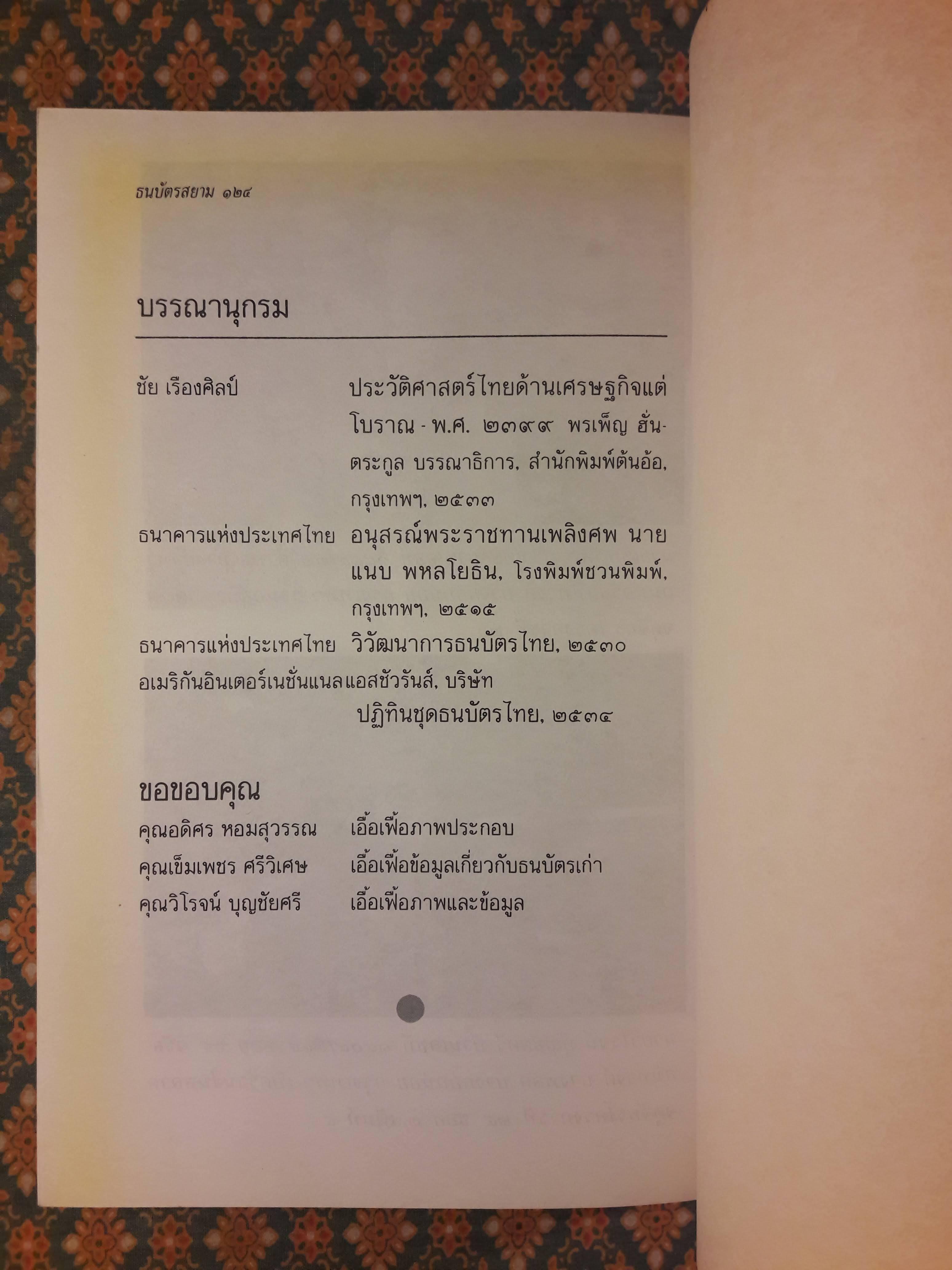 ธนบัตรสยาม