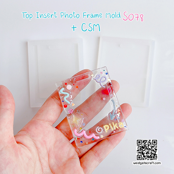 แม่พิมพ์ซิลิโคน S078 Top Insert Photo Frame Mold + CSM