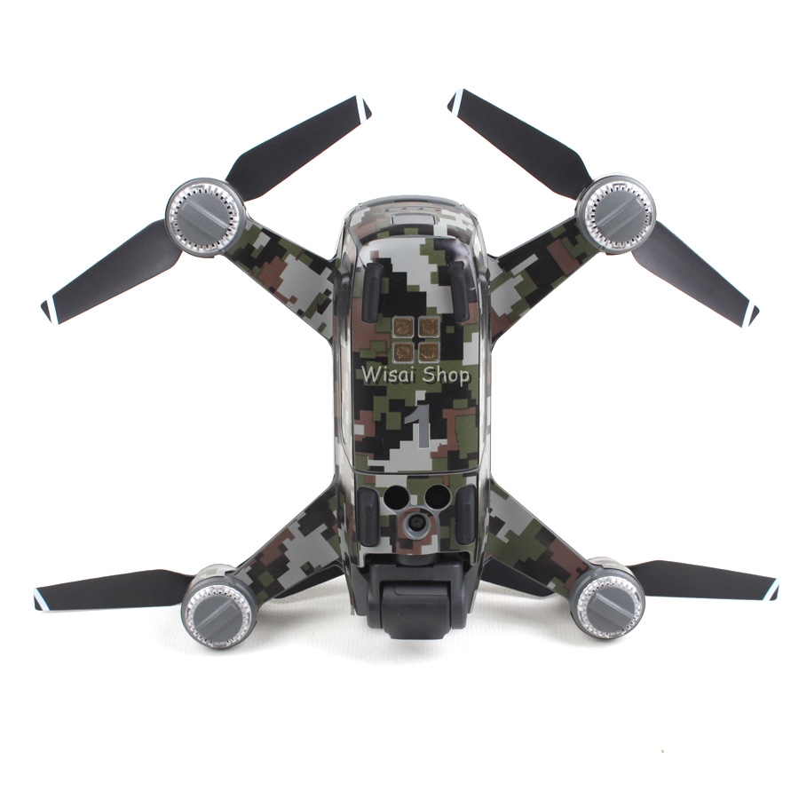 Sunnylife สติกเกอร์แบบ Carbon Graphic สำหรับ DJI Spark ลายพราง