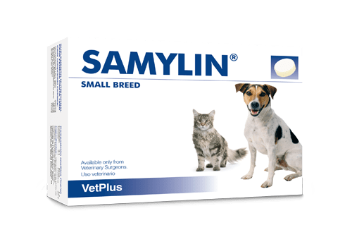 SAMYLIN ยาบำรุงตับ สำหรับสุนัขและแมว น้ำหนักน้อยกว่า 10 กิโลกรัม ชนิดเม็ด
