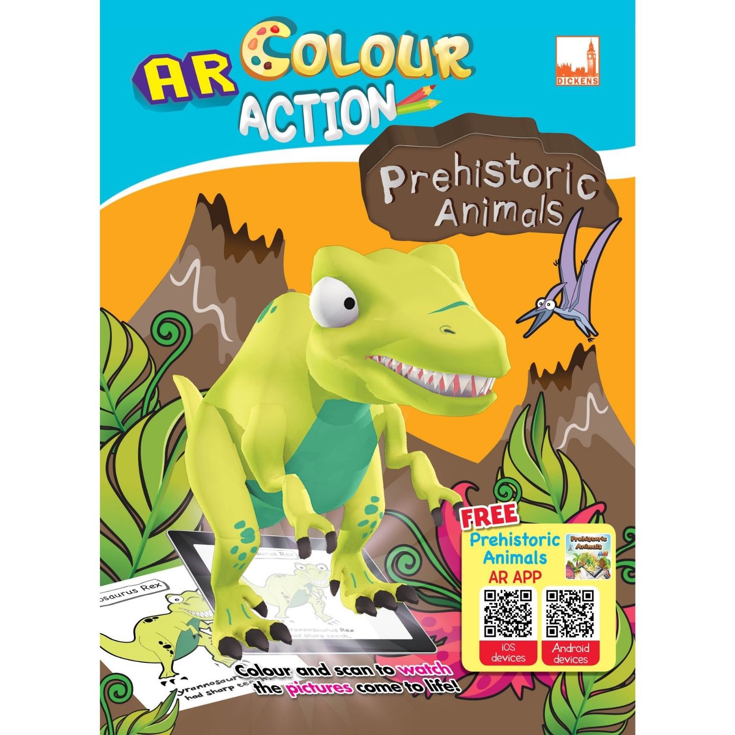 AR COLOUR ACTION - PRESHISTORIC ANIMALS