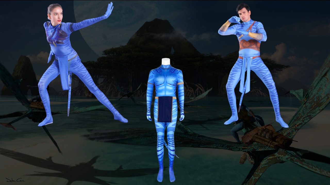 7C287 ชุดผู้ใหญ่ ชุดอวตาร อวตาร Adult Avatar Costume