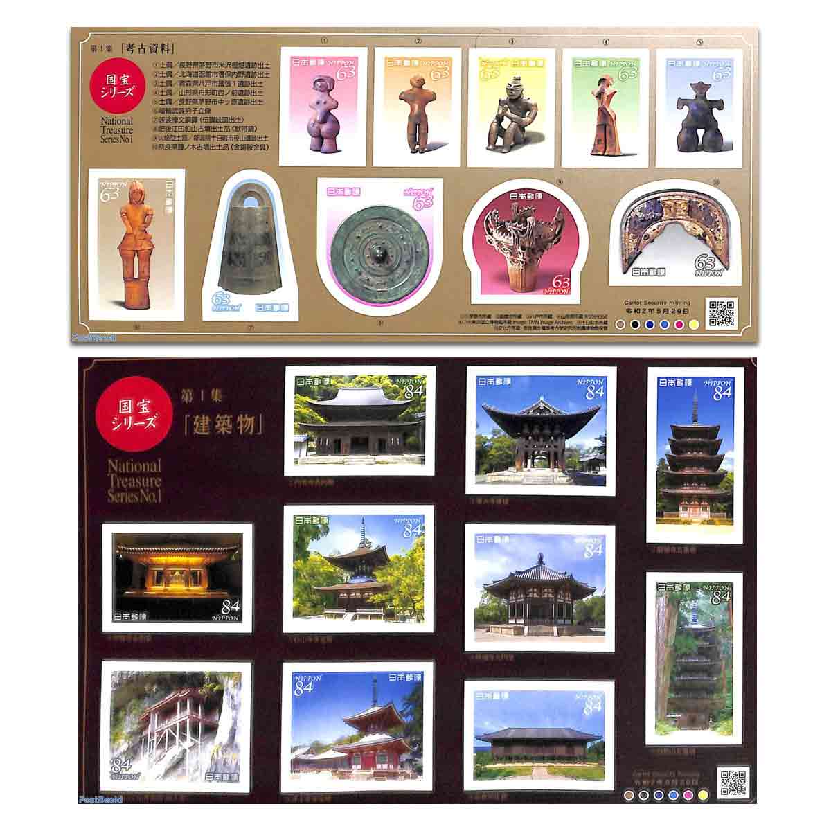 Japan Stamp, 2020 National Treasures #1 S/S