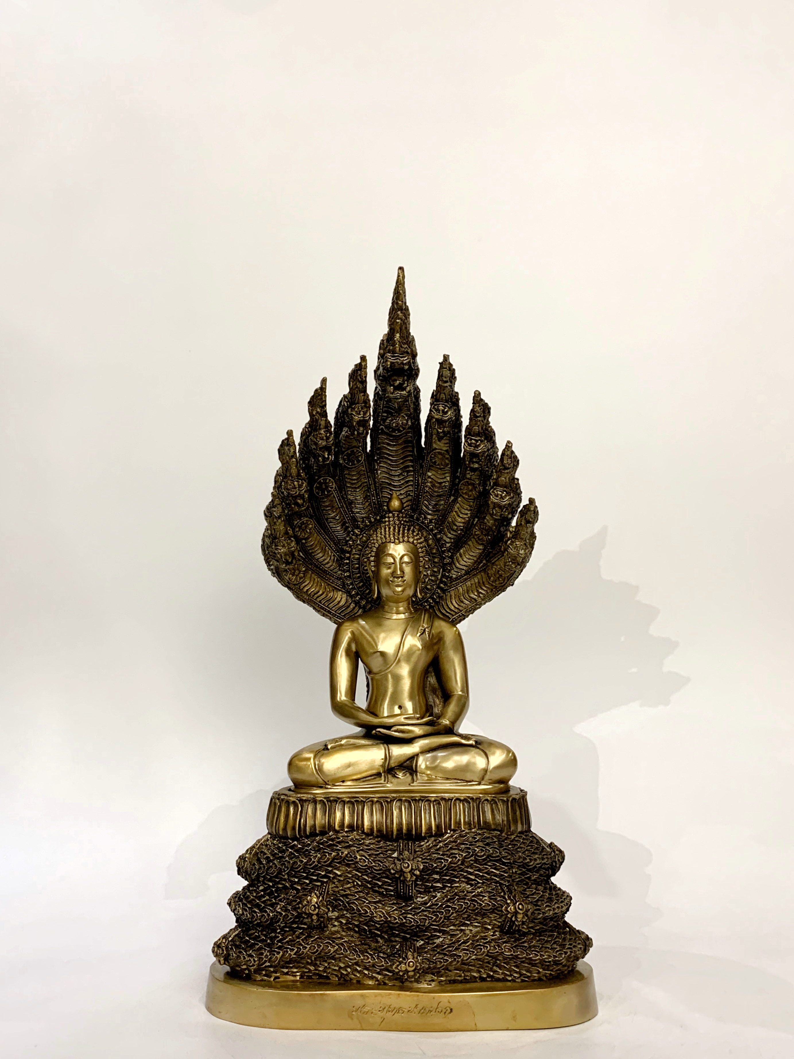 พระนาคปรก (นาค 9 เศียร) หน้าตัก 5.9 นิ้ว วัดไตรมิตร ปี พ.ศ.2539