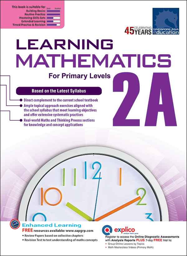 แบบฝึกหัดคณิตศาสตร์ LEARNING MATHEMATICS For Primary Levels 2A