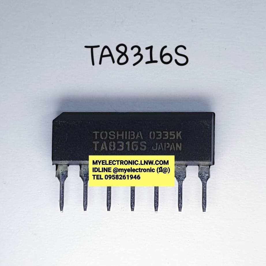 TA8316Sยี่ห้อTOSHIBAตัวถังSIL7ขาราคาตัวละบาท