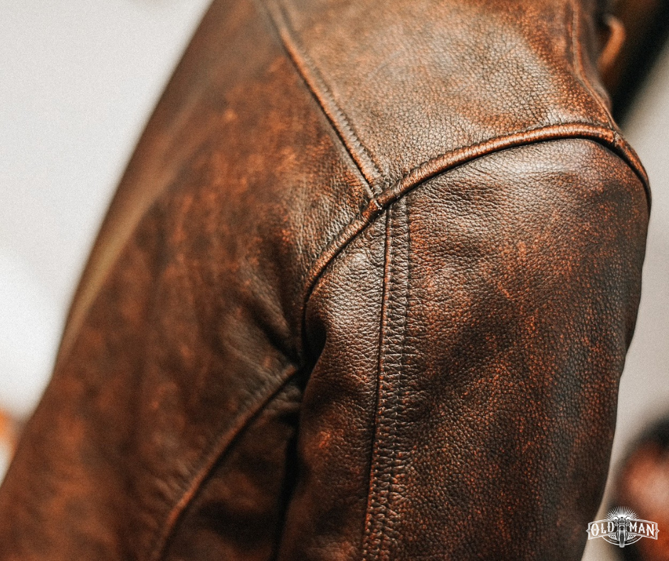 เสื้อหนังแท้ Night Road (น้ำตาล) (กรุณาสอบถามไซส์ก่อนสั่งซื้อ)