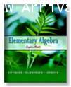 Elementary Algebra:Graphs Models ISBN9780321186188