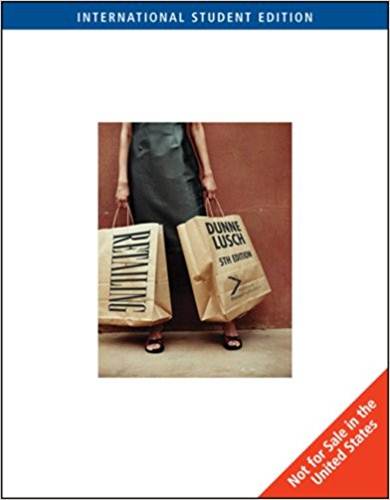 Retailing 5ED (ISE) ISBN 9780324225242