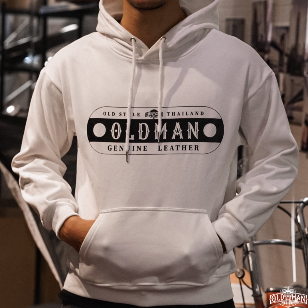 เสื้อฮู้ดแขนยาว H01 รุ่นสกรีน ขาว (สอบถามไซส์ก่อนสั่งซื้อ)