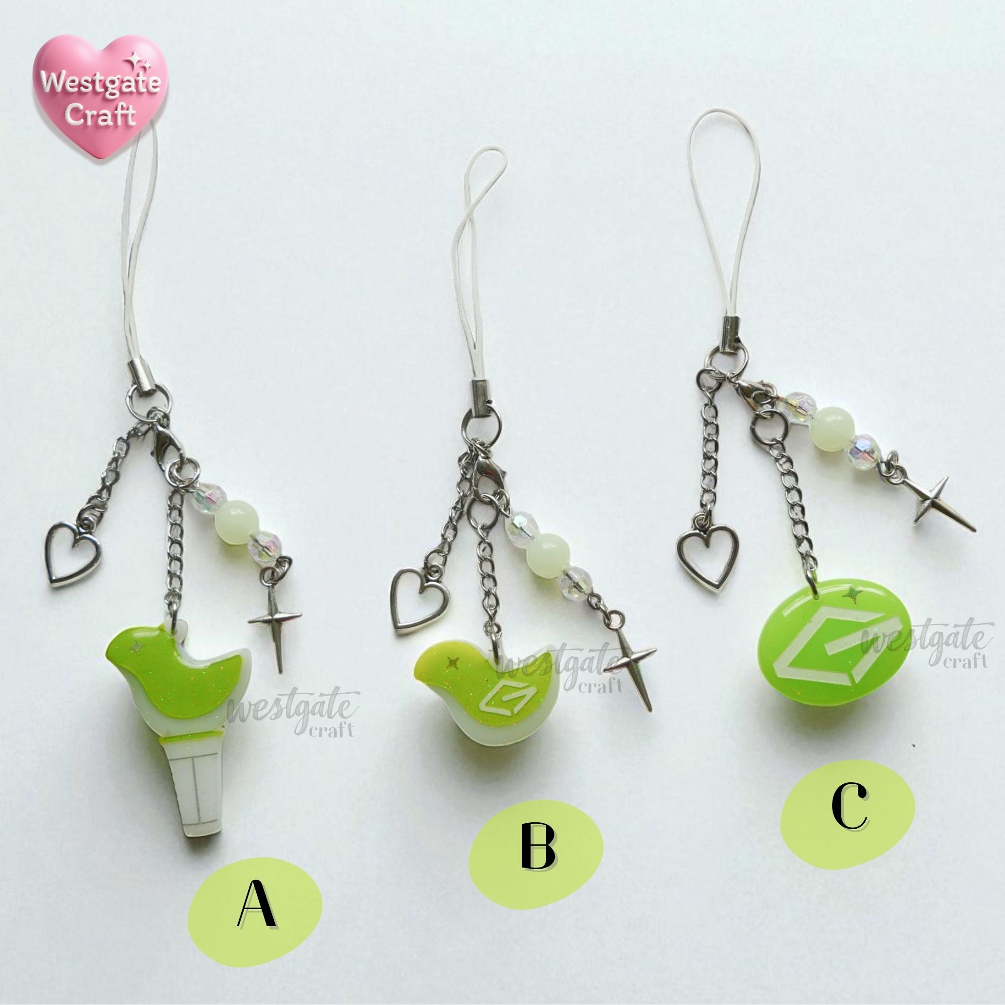 พวงกุญแจ Kpop Ear 67-38 Lightstick V3 / พวงกุญแจเรซิ่น Got / Handmade