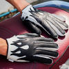 Hell way Glove ลายไฟสีดำ หนังกวาง (กรุณาสอบถามไซส์ก่อนสั่งซื้อ)