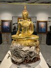 พระพุุทธรูป พระพุทธมหาสุวรรณปฏิมากร หลวงพ่อทองคำ วัดไตรมิตร หน้าตัก 9" ปี 2567