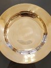 จานทองเหลือง เรียบเงา ขนาด 6 7 8 9 10 นิ้ว