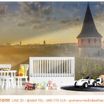 ภาพพิมพ์วอลเปเปอร์ แต่งห้องเด็กเล่น ภาพสถานที่ท่องเที่ยวในเมืองต่างประเทศ ที่มีความน่ารักและดูดี