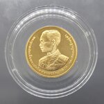 เหรียญทองคำ 6000 บาท ที่ระลึก 100 ปี ราชสมภพ ร.7 (หนัก 15 กรัม) สภาพสวย หายาก
