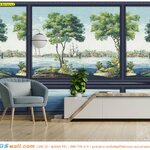 ภาพวิว ภาพศิลปะ ผ้าแคนวาส ภาพวาดวิวแม่น้ำสวยๆ ตกแต่งห้องทำงาน ให้ความรู้สึกถึงบรรยากาศชนบทที่เรียบง่าย มองแล้วสบายตา