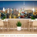 พิมพ์วอลเปเปอร์ ราคาถูก ตกแต่งร้านอาหาร ภาพลายเมืองในต่างประเทศ ทำให้มีความน่ามองมากยิ่งขึ้น