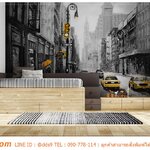 รับสั่ง Print wallpaper ภาพวาดโทนสีดำเหลือง ช่วยสร้างสรรค์ห้องนอน ไม่ต้องสีสันมาก ให้ดูดีเเบบเรียบง่าย ดูเเล้วสบายตา