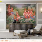 ภาพแคนวาส พิมพ์ลาย ในบรรยากาศแบบไทยๆ ผ่อนคลาย สบายใจ