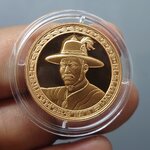 เหรียญสมเด็จพระเจ้าตากสินมหาราช ทองแดงขัดเงา ที่ระลึกบูรณพระราชวังเดิม ขนาด 2.5 เซ็น พ.ศ.2538