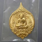 เหรียญหลวงพ่อพัฒน์ รุ่นเพชรน้ำเอก เนื้อทองทิพย์ (วัดสร้างเอง) โคท 6508 ซีลเดิมๆ