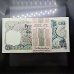 ธนบัตร 20 บาท แบบ 12 ยุครัชกาลที่ 9 ยกแหนบ 100 ใบ เลขเรียง ไม่ผ่านใช้ สภาพสวย
