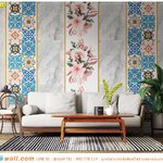 ภาพพิมพ์วอลเปเปอร์ สำหรับงานตกแต่งห้องรับแขก ลายทันสมัย สวยไม่ซ้ำใคร