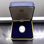 เหรียญพระพุทธปัญจภาคี เนื้อเงิน พิมพ์เล็ก หลังพระพุทธชินราช 2539 พร้อมกล่องเดิม