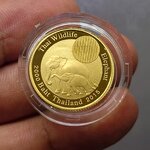 เหรียญทองคำขัดเงา(ทอง 99.9%) เหรียญ 2000 บาท ที่ระลึก ช้างไทย(ช้างแม่ลูก) พร้อมกล่องเดิม ใบเซอร์ สร้างน้อย หายาก พ.ศ.2558