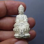 พระกริ่งจีน ต้าเยิ่นถะ เนื้อเงิน รุ่นกาญจนาภิเษกครองราชย์ 50 ปี วัดบวรนิเวศวิหาร ปี2538 นิยม หายาก ไม่มีกล่อง