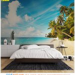 บริการพิมพ์วอลเปเปอร์ติดผนังตกแต่งห้องนอน ภาพวิวทะเล ให้ดูสดชื่น