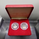 ชุด 2 เหรียญ เหรียญกษาปณ์ 2 บาท นิเกิลขัดเงา ที่ระลึกซีเกมส์ครั้งที่ 13 หายากมาก พ.ศ.2528 พร้อมกล่องเดิม