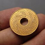 สตางค์รู เนื้อทองแดง 1 สตางค์ ปี พ.ศ.2478 ไม่ผ่านใช้