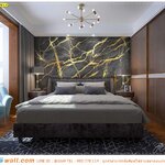 สั่งพิมพ์ ภาพแคนวาส ตกแต่งห้องนอน ลายหินอ่อนสีทอง เรียบง่ายและสวยงาม เพิ่มเสน่ห์ชวนหลงไหลมากขึ้น