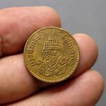 เหรียญโสฬส ทองแดง ตรา จ.ป.ร.-ช่อชัยพฤกษ์ จ.ศ.๑๒๓๖