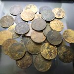 ราคาต่อ 1 เหรียญ เหรียญเซี่ยวทองแดง รัชกาลที่5 สภาพวินเทจ เหมาะสำหรับหล่อพระ