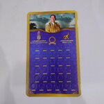 แผงใส่เหรียญ 1 บาท หมุนเวียน รัชกาลที่9 สีน้ำเงิน ขนาด 35 X 21.5 เซนติเมตร