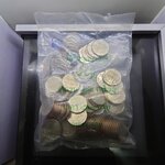 เหรียญยกถุง(100 เหรียญ)เหรียญหมุนเวียน 5 บาท ปี 2551 พระเศียรใหญ่ พิมพ์บาง ติดลำดับผลิตน้อย ลำดับ 4 ไม่ผ่านใช้