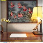 ร้านรับผลิต ภาพวิว ภาพศิลปะ ติดภาพกินรี มาใส่กรอบประดับห้องทำงาน จิตรกรรมลายไทยที่มีความโดดเด่น