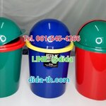 ถังขยะทรงกลม ฝาโดม 8 ลิตร