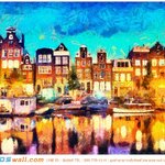 วอลเปเปอร์ภาพวาดลายตึก ตกแต่งบ้านสวยๆ