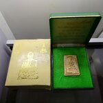 สมเด็จบางขุนพรหม (แช่น้ำมนต์) พิมพ์เจดีย์ หลังพระคาถาทองคำ 99 % มหาพุทธาพิเษก วัดบางขุนพรหม ก.ท.ม. ปี2549 ตลับเดิม กล่องเดิม