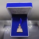 พระกริ่ง หลวงพ่อโสธร รุ่น 9 ทศวรรษ เนื้อเงิน โคท ๗๗ พุทธาภิเษก ณ พระอุโบสถวัดโสธรวรารามฯ ปี 2558 พร้อมกล่องเดิม