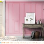 พิมพ์ ภาพแคนวาส ขนาดใหญ่ ตกแต่งผนังบ้าน ลายกรุผนังสีชมพู สีสันสดใส ที่สวยไม่เหมือนใคร