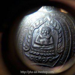 เหรียญพญาเต่าเรือน หลวงปู่หลิว รุ่นเจ้าสัว ปี 38 เนื้อนวโลหะ (พร้อมกล่องกำมะหยี)