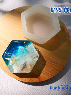 แม่พิมพ์รูปทรงคลาสสิก หกเหลี่ยม R188